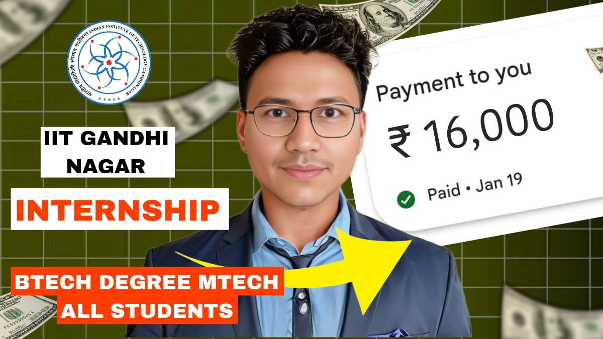 IIT Gandhinagar Free Internship 2024 Apply by 5th March MANASchool