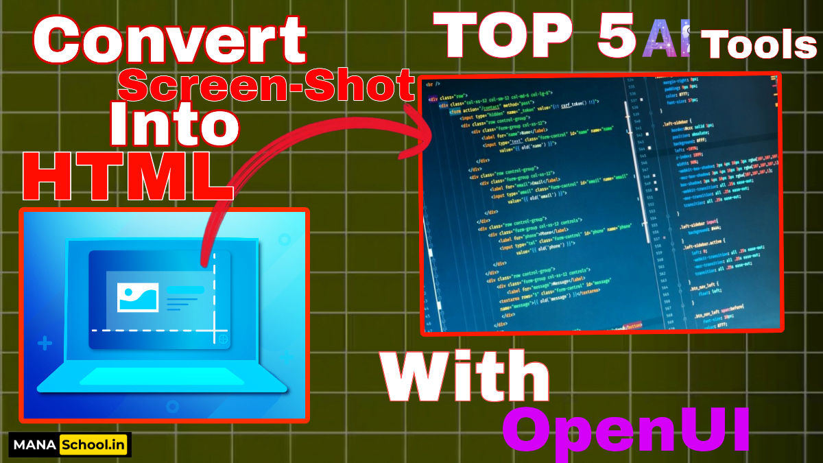Screen Shot to HTML OpenUI – Unlock Seamless AI Integration with This Top AI Tools 2024